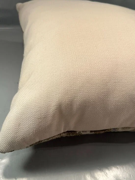 Elaine Smith Outdoor Ikat Diamond Decor Accent Pillow Geometric Neutral Tones - Picture 12 of 16